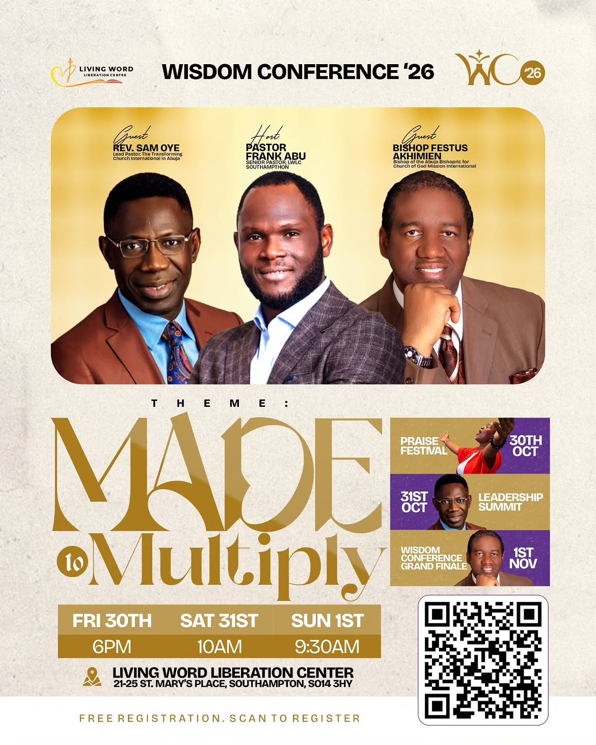 Wisdom Conference 2026 official flyer